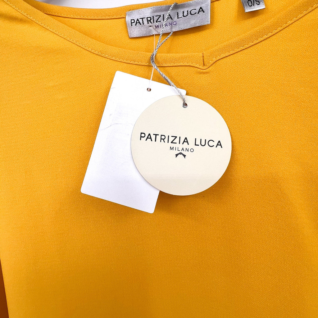PATRIZIA LUCA Women's Oversized Caftan Tunic Top One Size Bright Yellow NWT