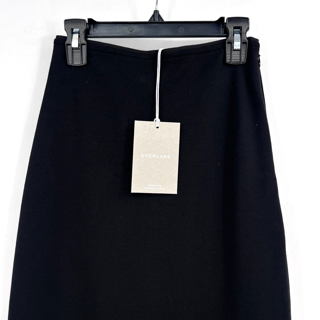 EVERLANE Women's The Dream Maxi Skirt XXS Black Stretch High Waisted NWT
