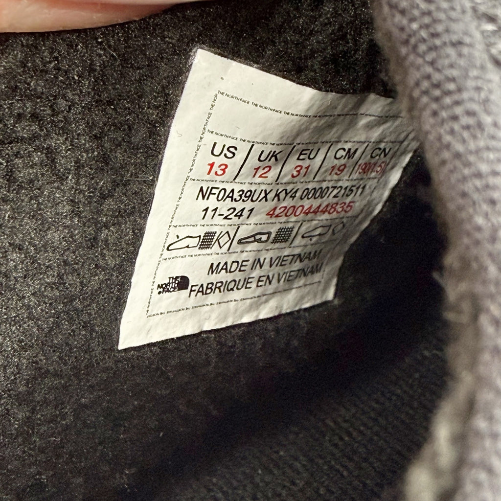 The North Face Boys Thermoball Traction ll Mules US 13 Black Water Repellent NIB