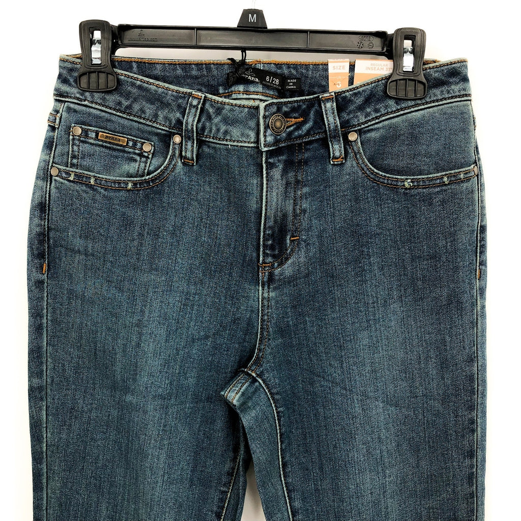 PRANA Womens Sienna Mid Rise Skinny Jeans Size 6 28 x 31 True Blue Stretch NWT