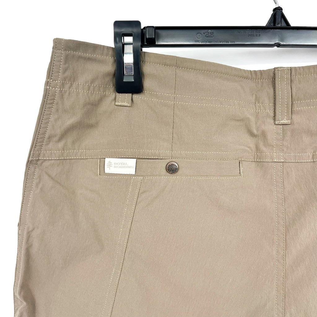 ROYAL ROBBINS Women's Discovery Bermuda Shorts Size 8 Falcon Brown NWT