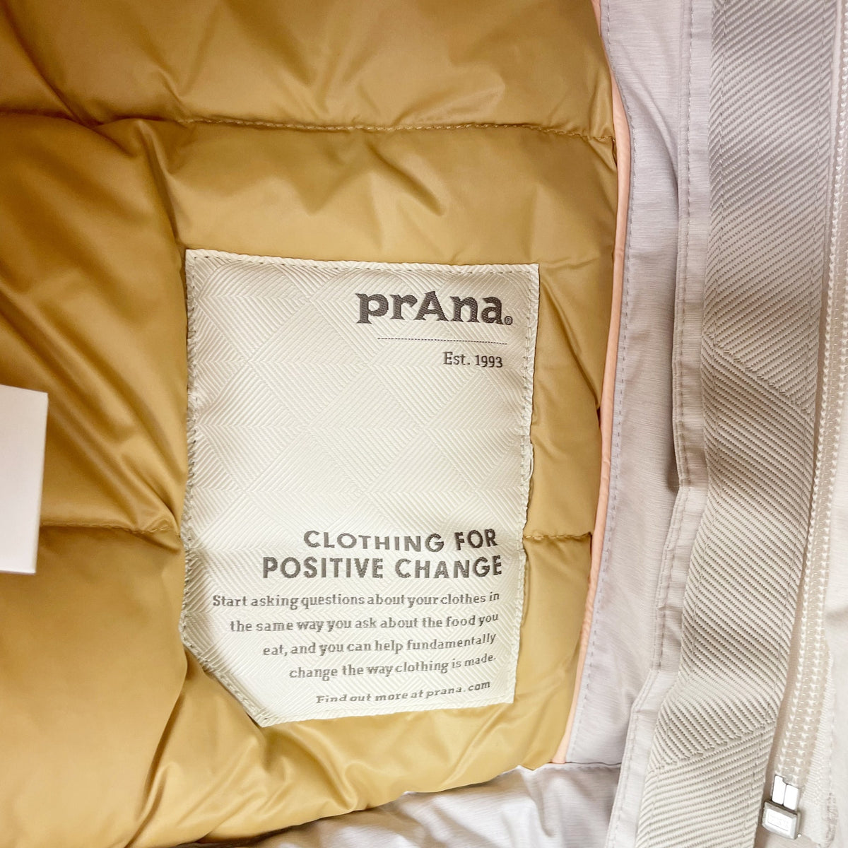 Prana Womens Banajaara Down Vest Small Cream Puffer Hooded Faux Fur NWT $250
