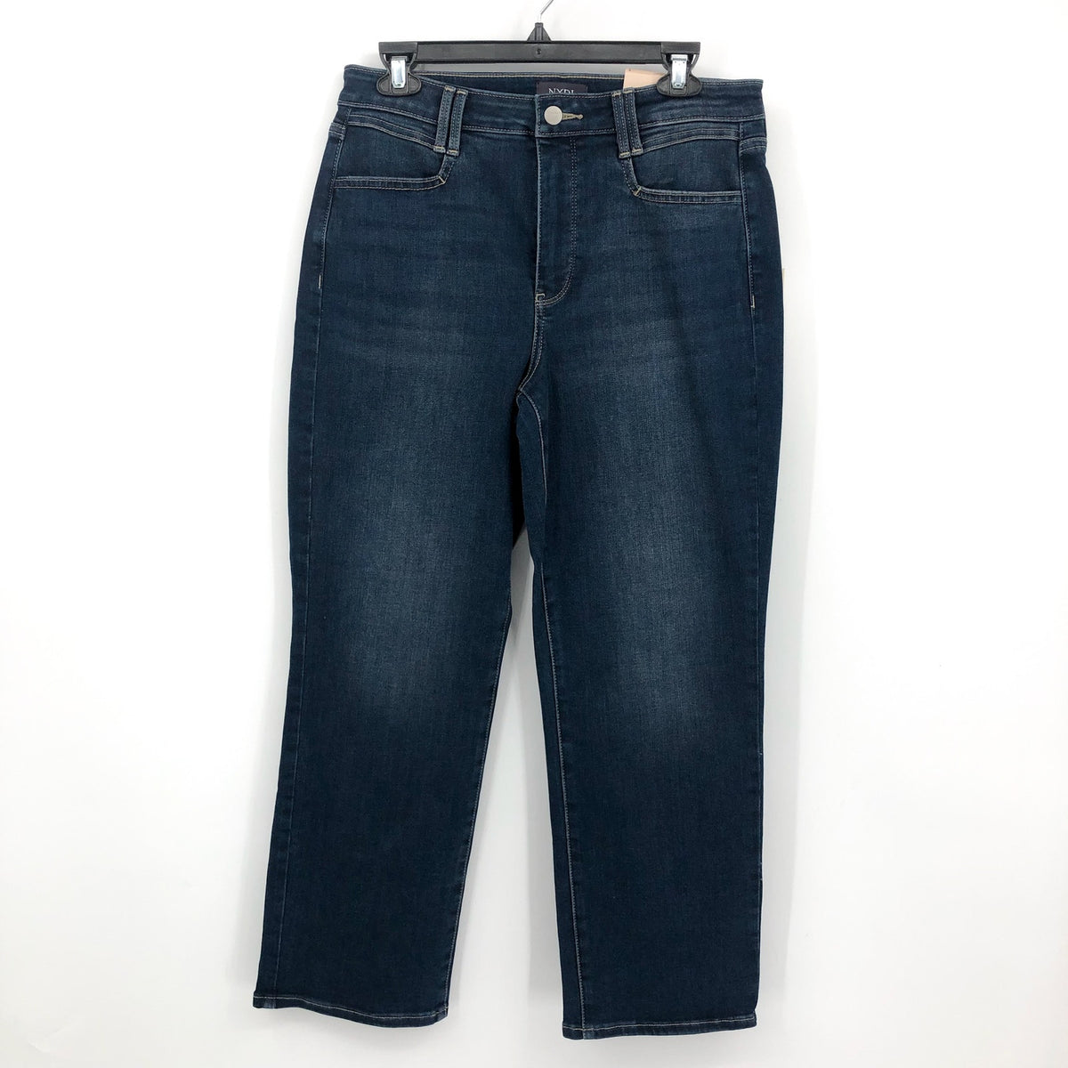 NYDJ Womens Straight Ankle Jeans Size 8 Blue Wonderland Relaxed NWT