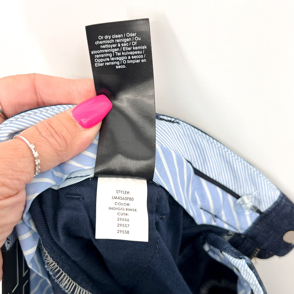 LIVERPOOL Womens Kelsey Wide Leg Trouser Jeans Size 12 Dark Blue Indigo NWT