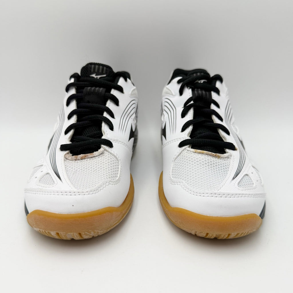 MIZUNO Womens Cyclone Speed 3 Volleyball Shoe Size 8 White Black Lace Up NWOB