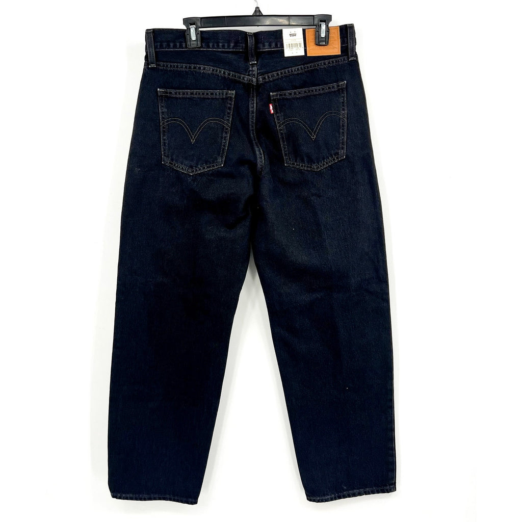 LEVI'S Womens Baggy Dad Jeans 31x30 US 12 Shrink Up Black Mid Rise 797700020 NWT