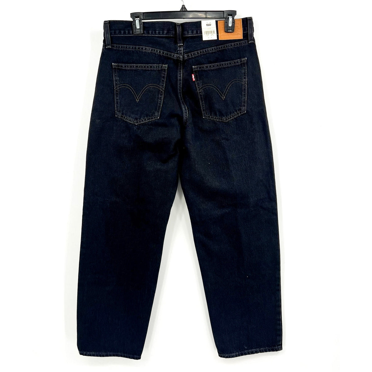 LEVI'S Womens Baggy Dad Jeans 31x30 US 12 Shrink Up Black Mid Rise 797700020 NWT