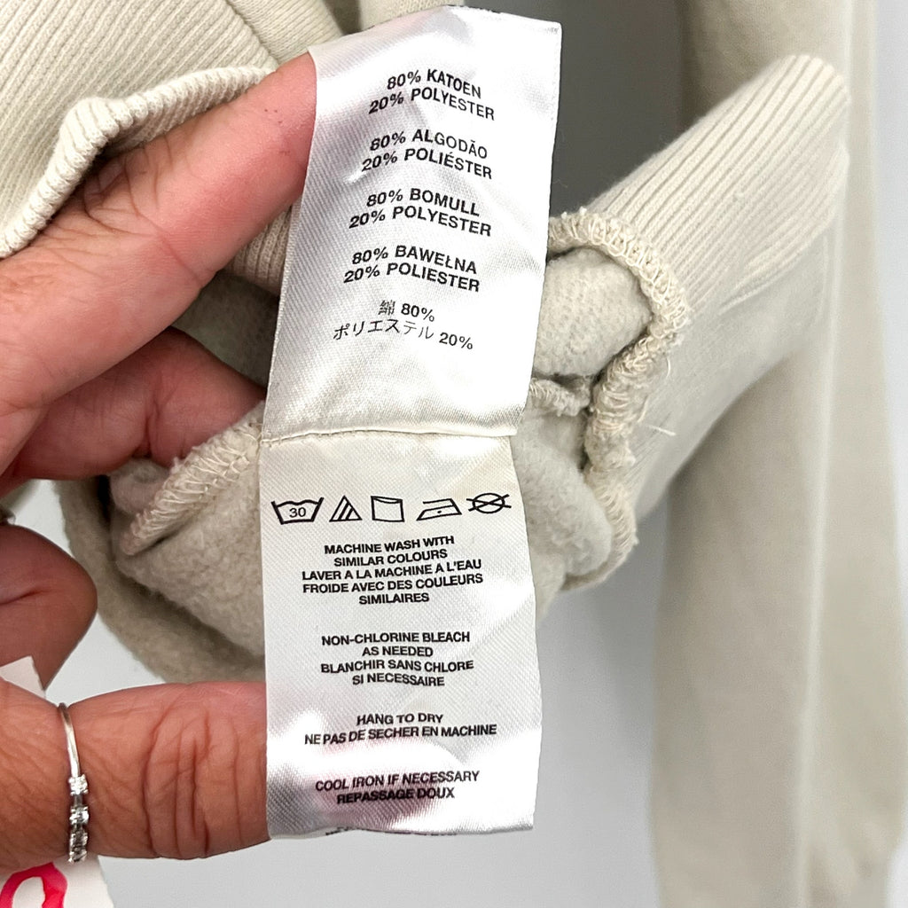 SALTY CREW Women's Salty Crew Hopper Crew Hoodie Medium Off White Sweatshirt NWT