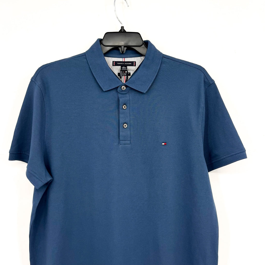 TOMMY BAHAMA Men's Classic Fit Short Sleeve Polo Shirts XXL Blue Aegean Sea NWT