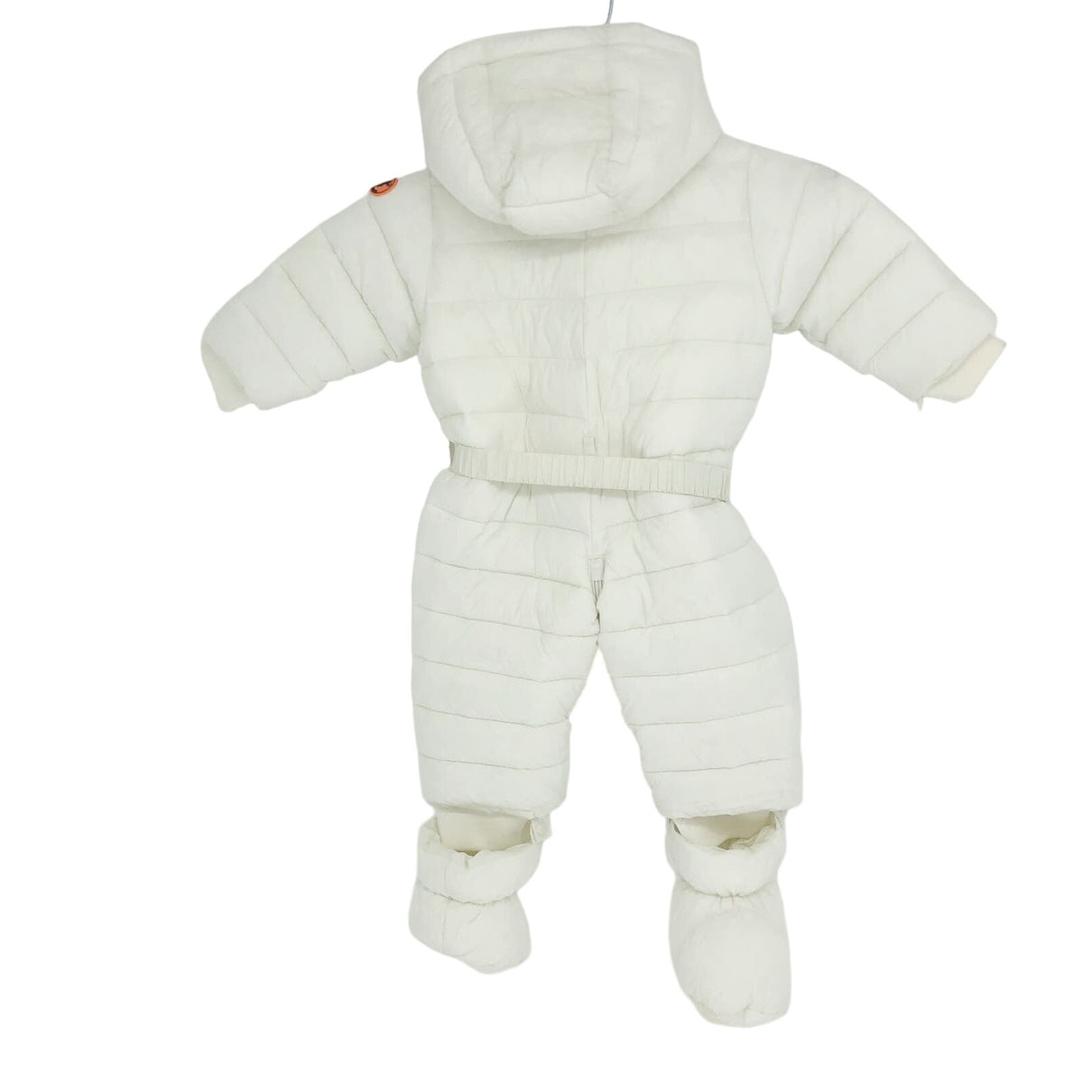 Save the Duck Baby Storm Hooded Snowsuit 6-9 Month White Puffer Winter NWOT