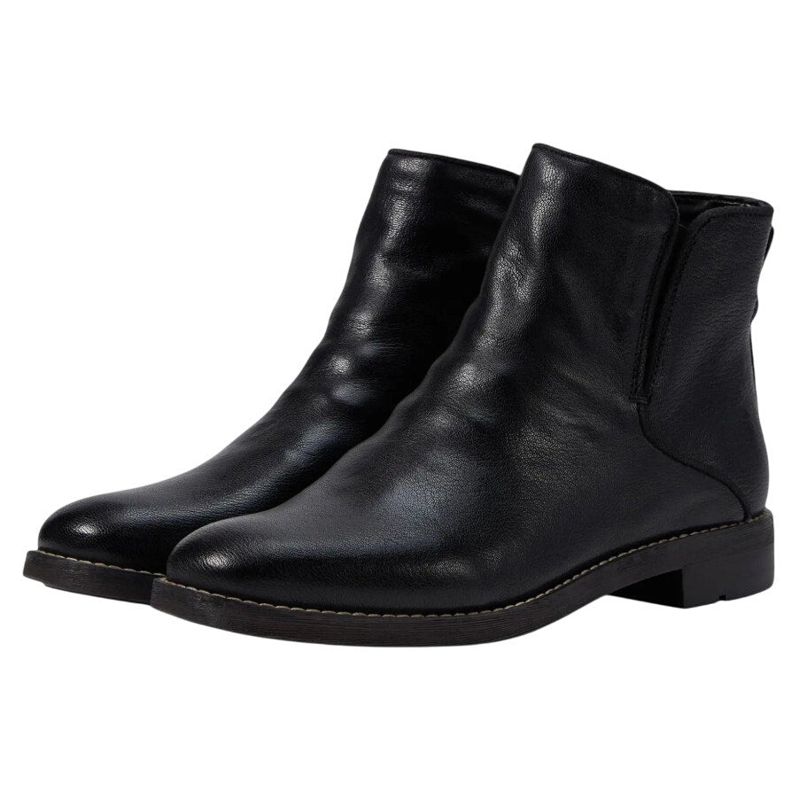 Franco Sarto Womens Marcus Ankles Bootie US 7 M EU 37 Black Leather NIB