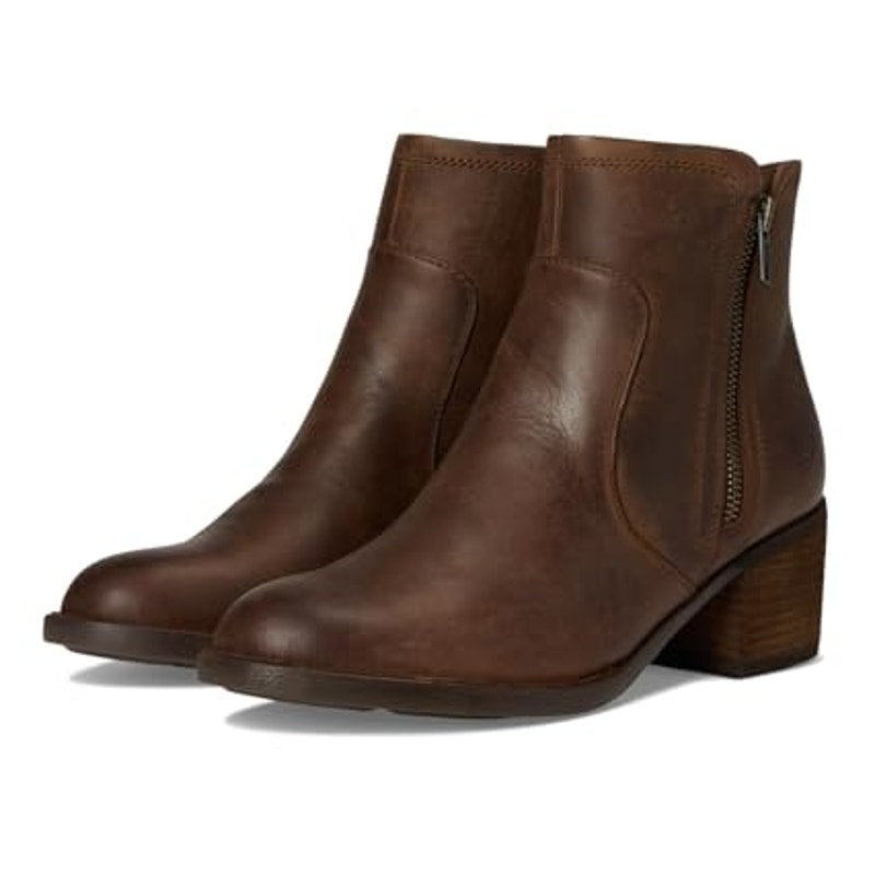 BORN Womens Rigby Ankle Boots Size 6.5 M Brown Leather NIB