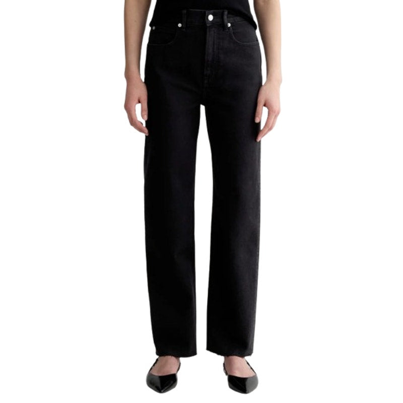 EVERLANE Women's The Way-High Jeans 25x27 US 0 Coal Black Straight Leg NWT