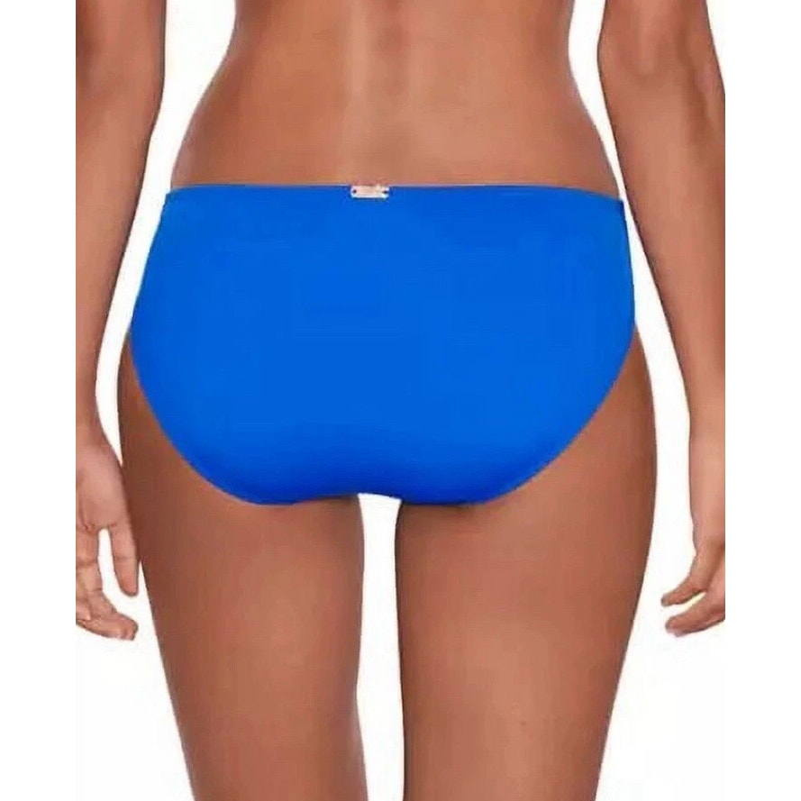 LAUREN RALPH LAUREN Women's Hipster Bikini Bottoms Size 12 Blue Beach Club NWT