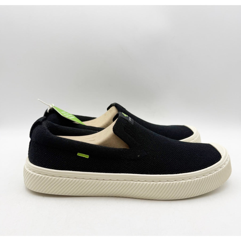 Cariuma IBI Slip On Casual Sneakers Womens 7.5 Black Knit Bamboo NIB