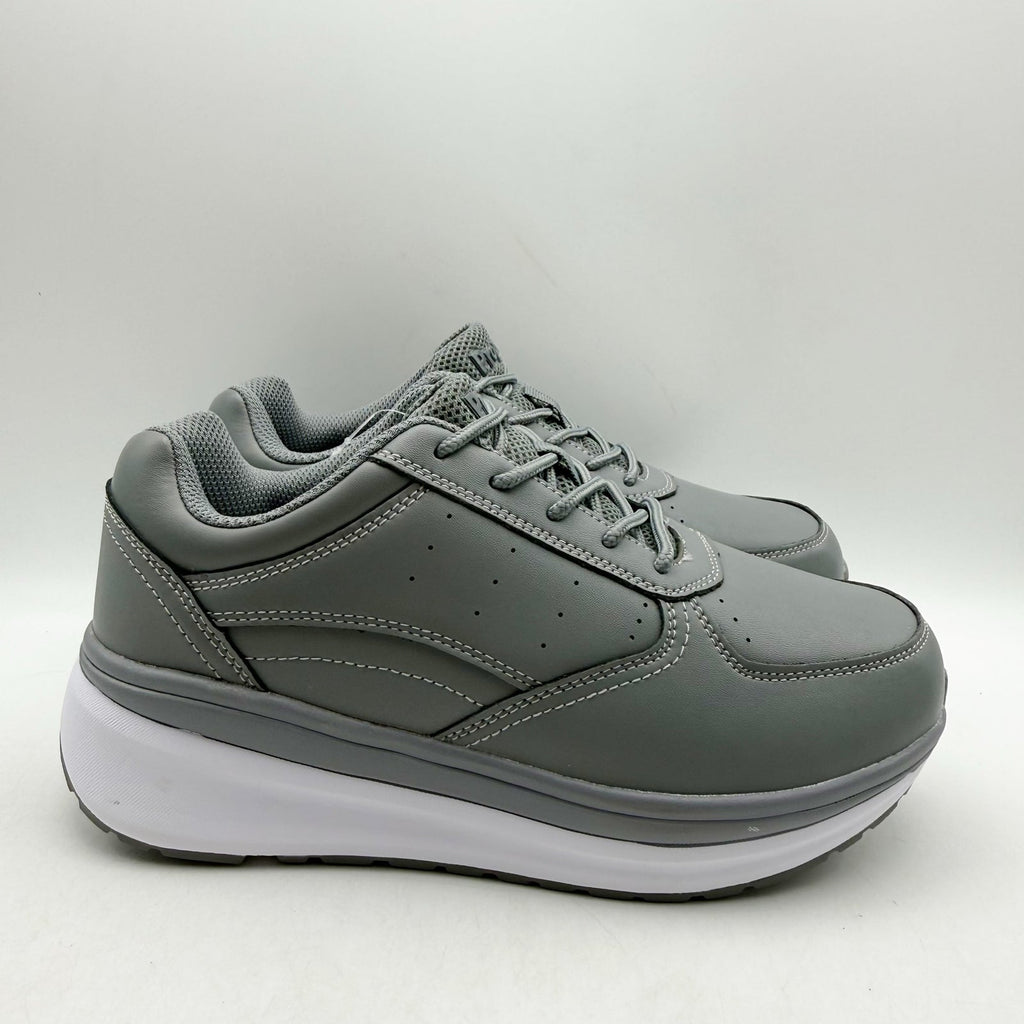 Propet Womens Ultima Sneakers US 6.5 Extra Wide Grey White Leather NIB