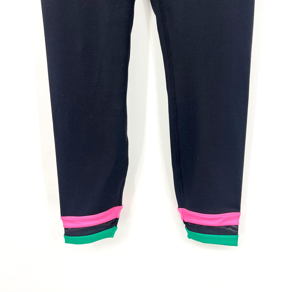 BEACH RIOT Women's Asher 7/8 Leggings Medium Black Colorblock Athletic NWT