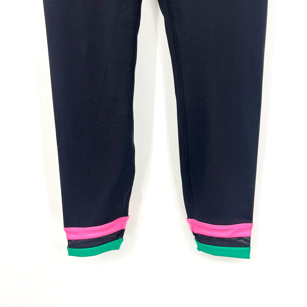 BEACH RIOT Women's Asher 7/8 Leggings Medium Black Colorblock Athletic NWT