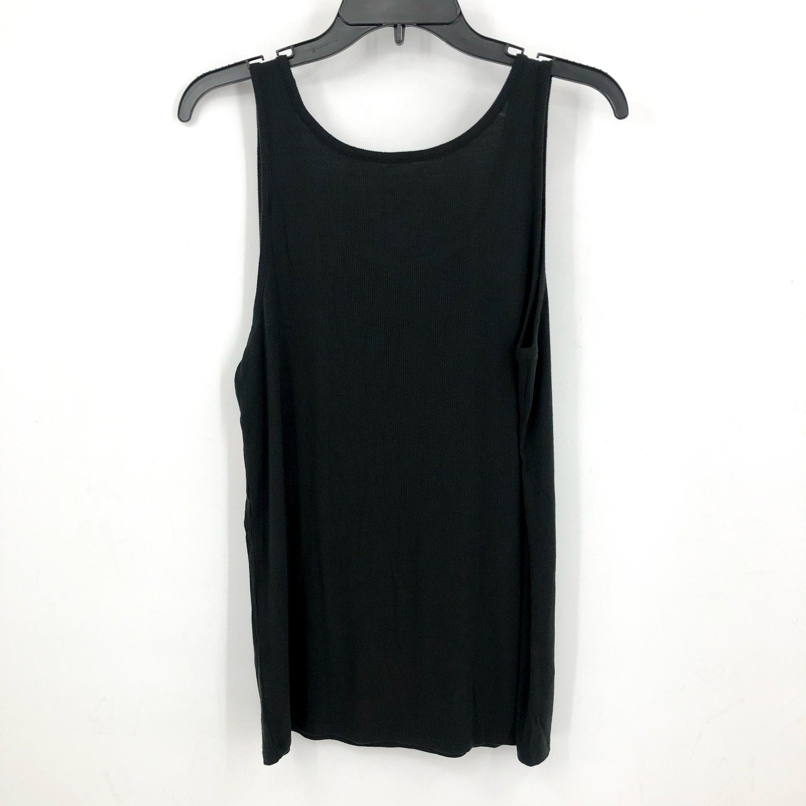 TOMMY JOHN Women's Downtime Lounge Tank Top XL Black Scoop Neck NWT