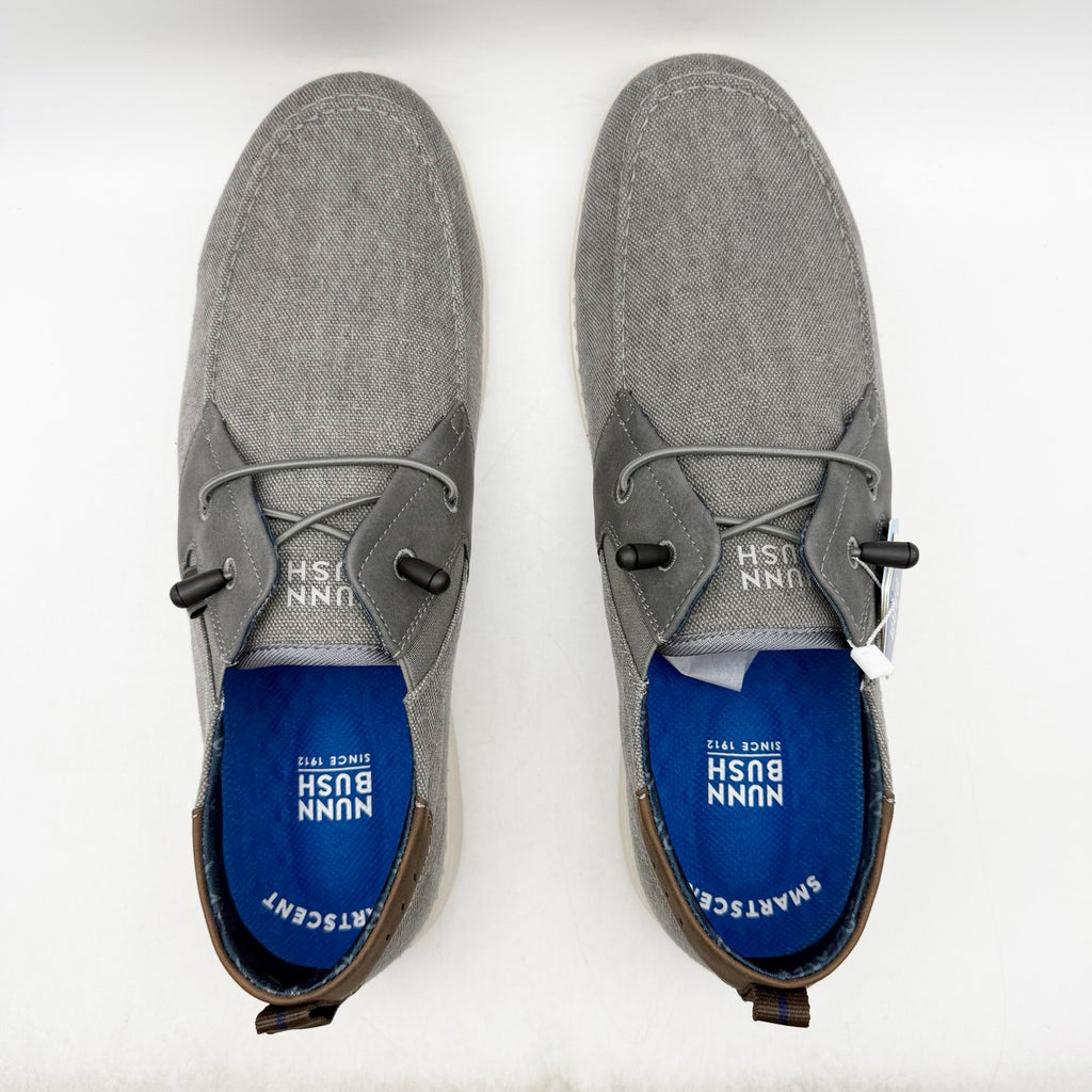 Nunn Bush Mens Brewski Slip on Casual Shoes US 13 M Grey Knit NIB