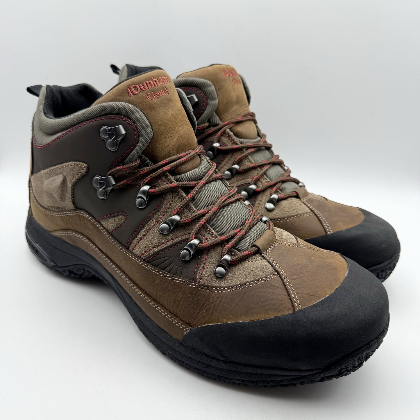 Dunham Mens Cloud Boots US 15 Wide EU 50 Brown Leather Waterproof NIB