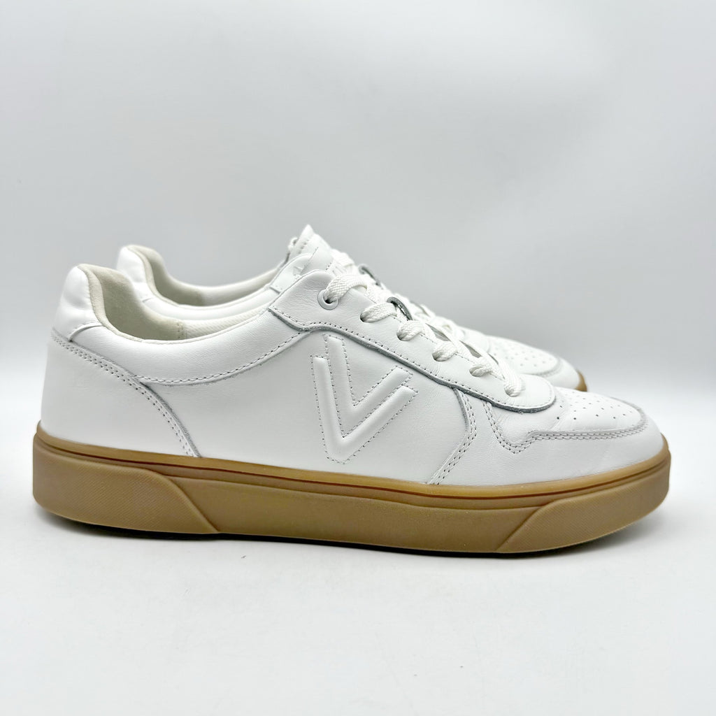 VIONIC Womens Kimmie Casual Court Sneakers Size 9.5 Wide White Leather NWOB