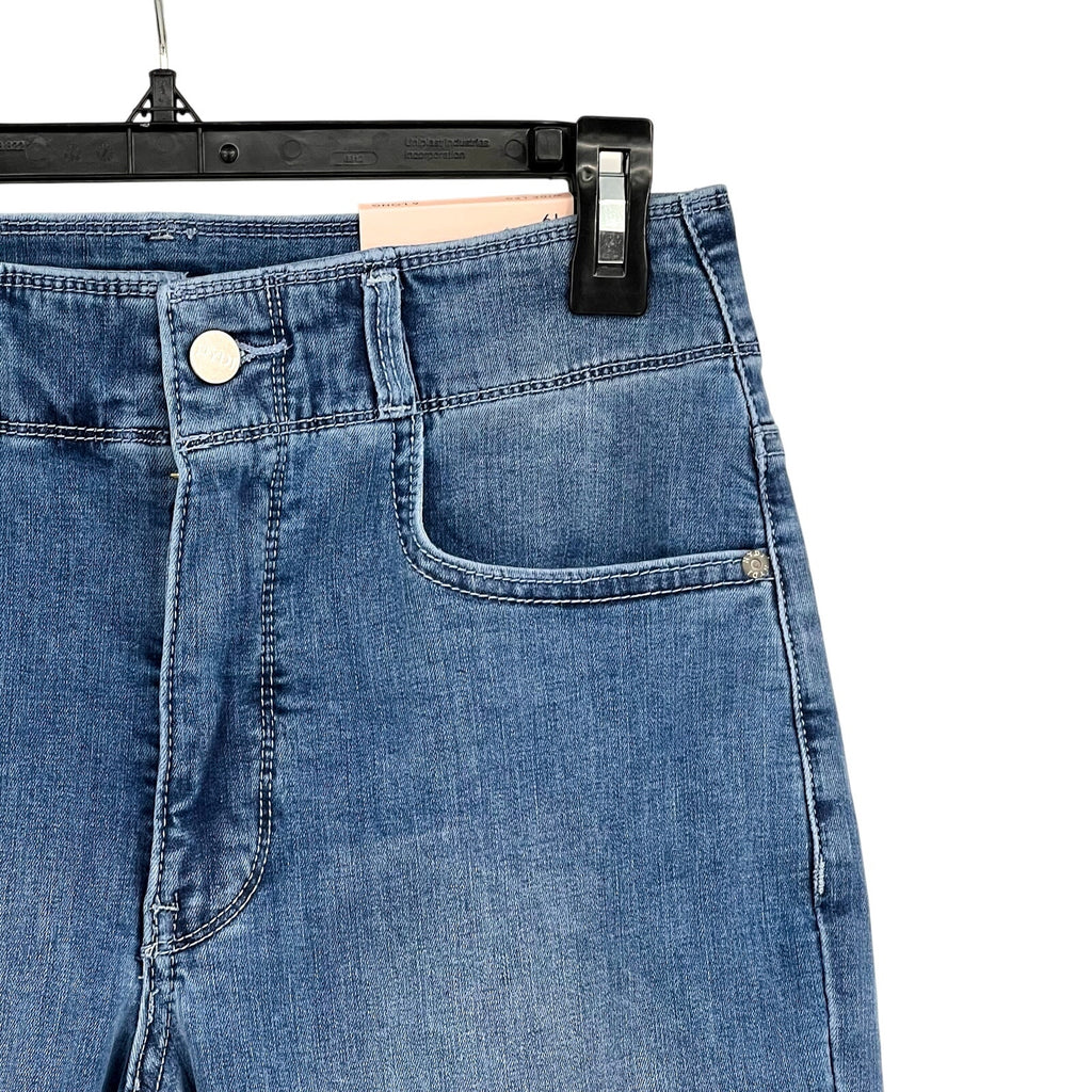 NYDJ Womens Cool Embrace Major Wide Leg Capri Jeans Size 8L Compass Blue NWT