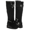 Sam Edelman Womens Deryn Studded Knee High Boots Size 7 EU 37 Black Suede NWOB
