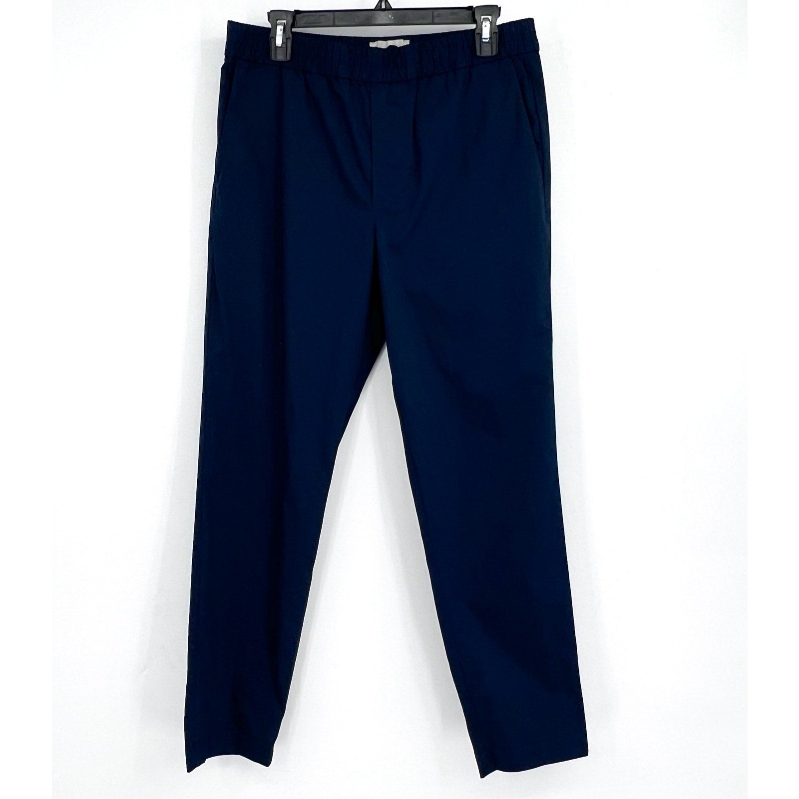 EVERLANE Mens Casual Pants Medium Navy Blue 30" Inseam Cotton Twill Pull-on  NWT