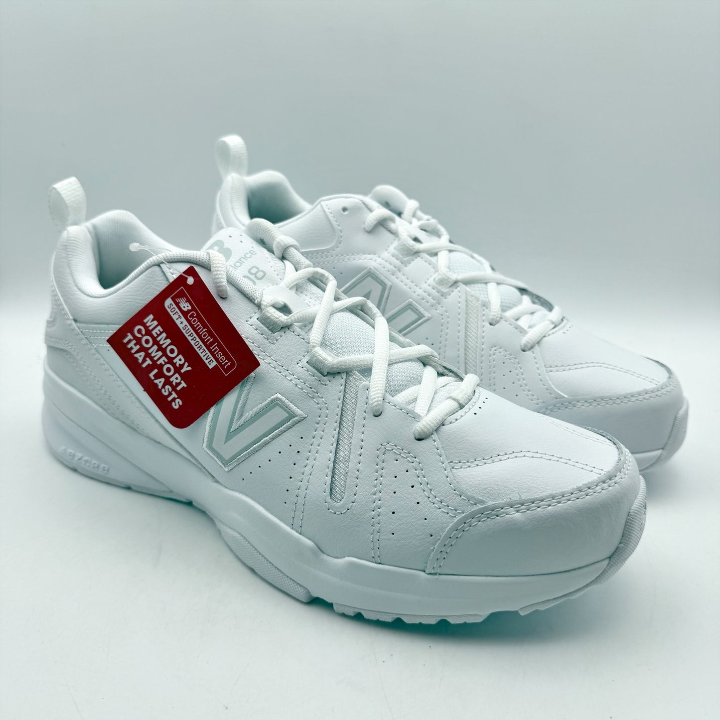 New Balance Mens 608v5 Training Sneakers US 11.5 M EU 45.5 White Athletic NIB