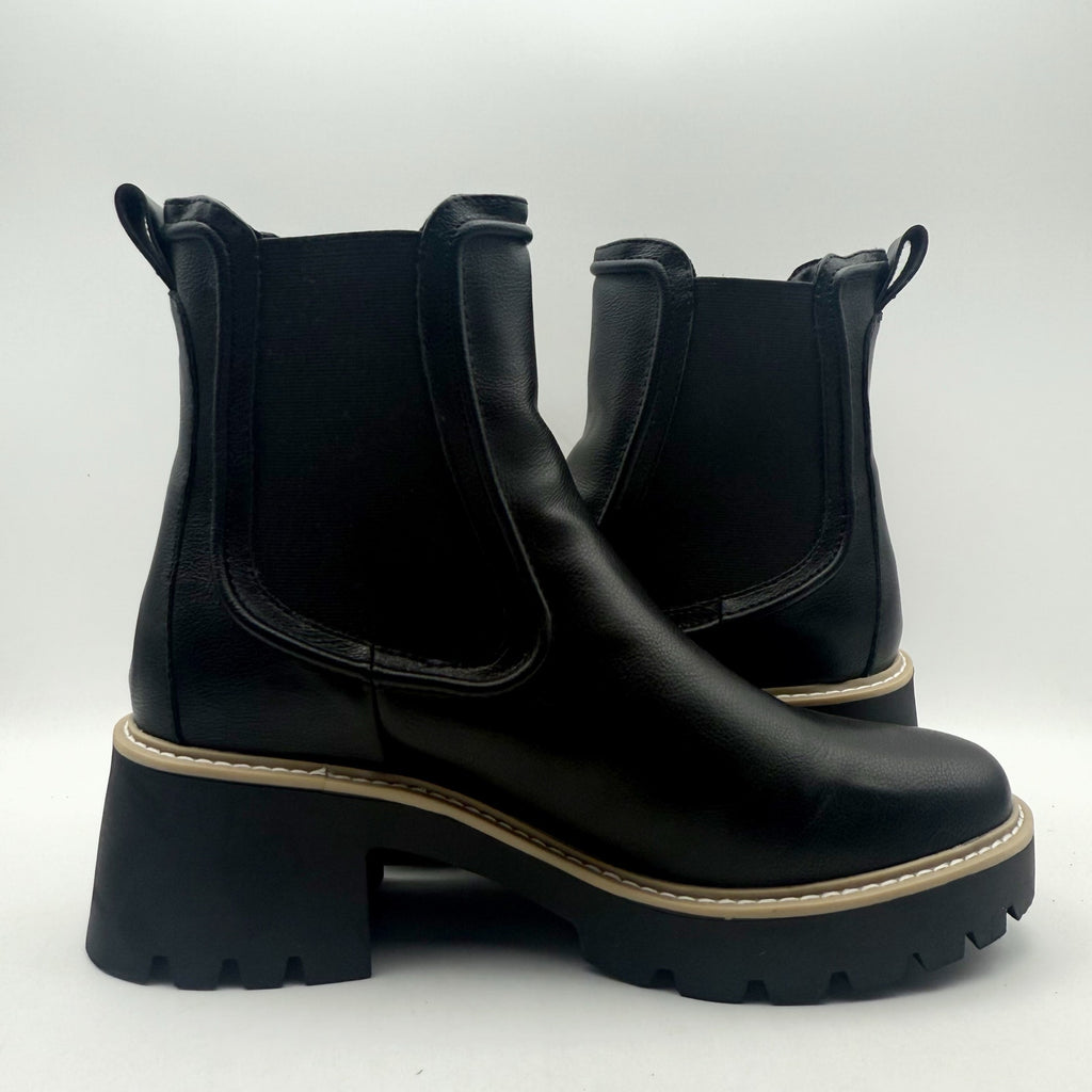 Mia Womens Noylynn Chelsea Boots US 9 M EU 40 Black Vegan Leather NIB