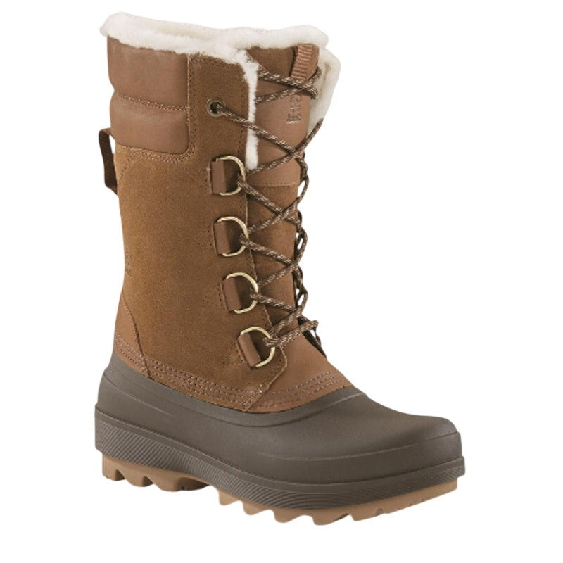 Kamik Women Lauren 11.5" Winter Boots US 10 Brown Leather WP Insulated NWOB