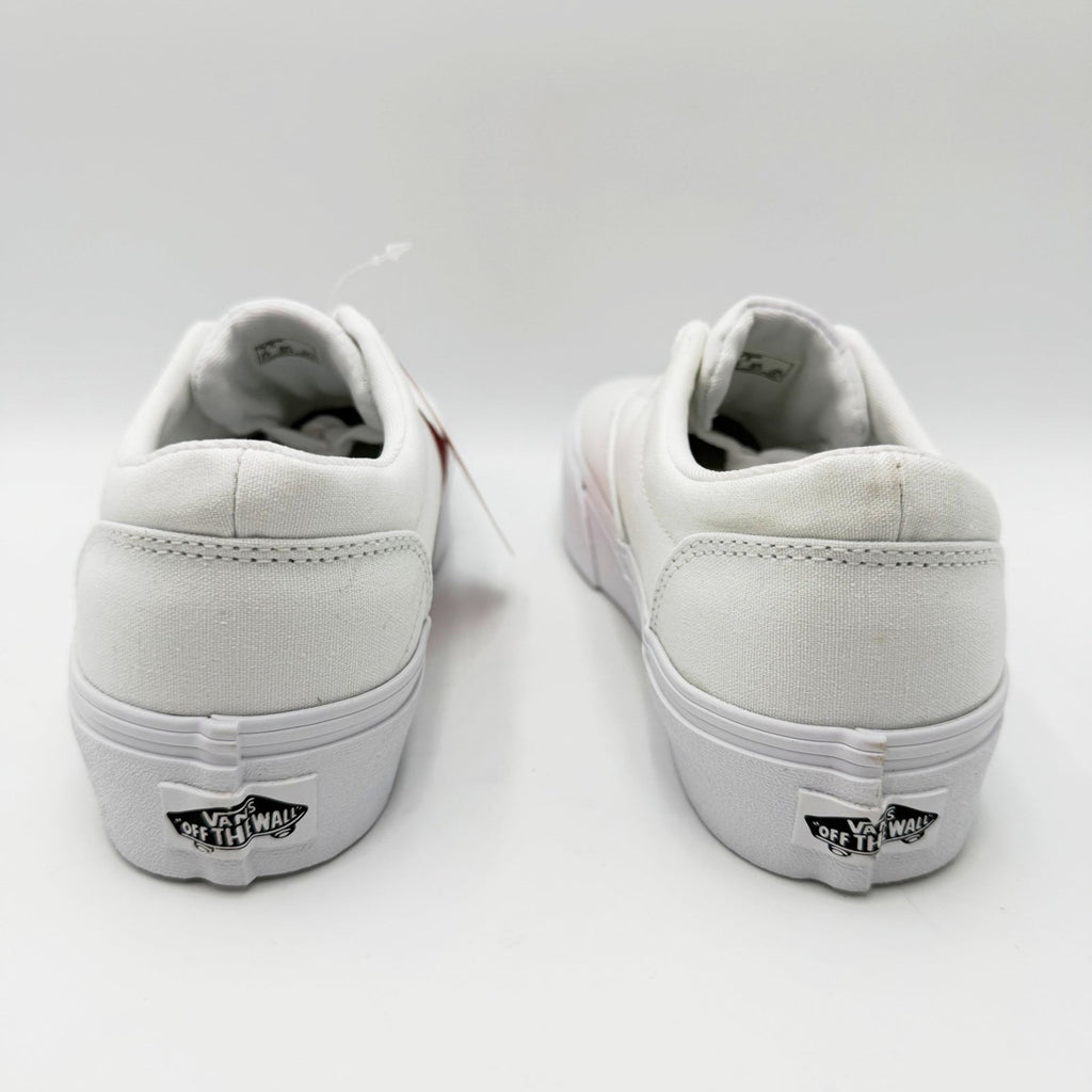 Vans Womens Doheny Platform Casual Sneakers Size 7.5 White Canvas NWT