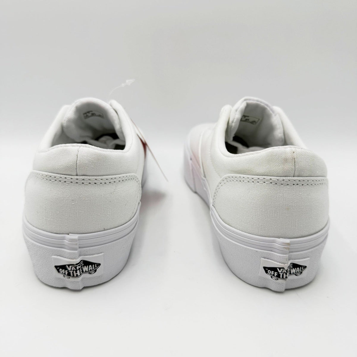Vans Womens Doheny Platform Casual Sneakers Size 7.5 White Canvas NWT