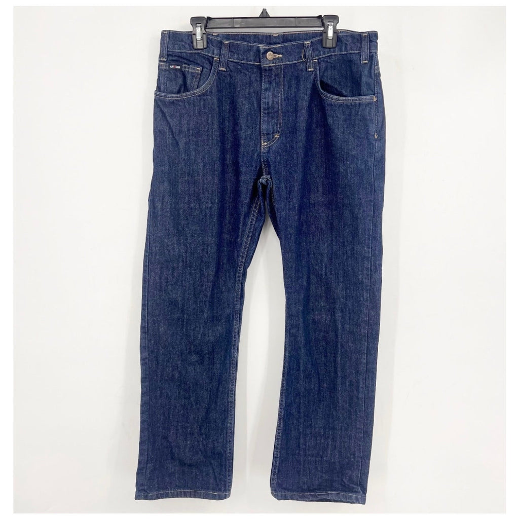 Tyndale Men's Versa Regular Fit Flex FR Jeans 34x30 Dark Blue NWOT