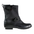 L.L. Bean Mens 10" Engineer Buckle Boots US 12 Black Leather Waterproof NWOB