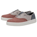 HEY DUDE Mens Conway Craft Linen Shoes Size 8 Womens 10 Red White Blue NWT