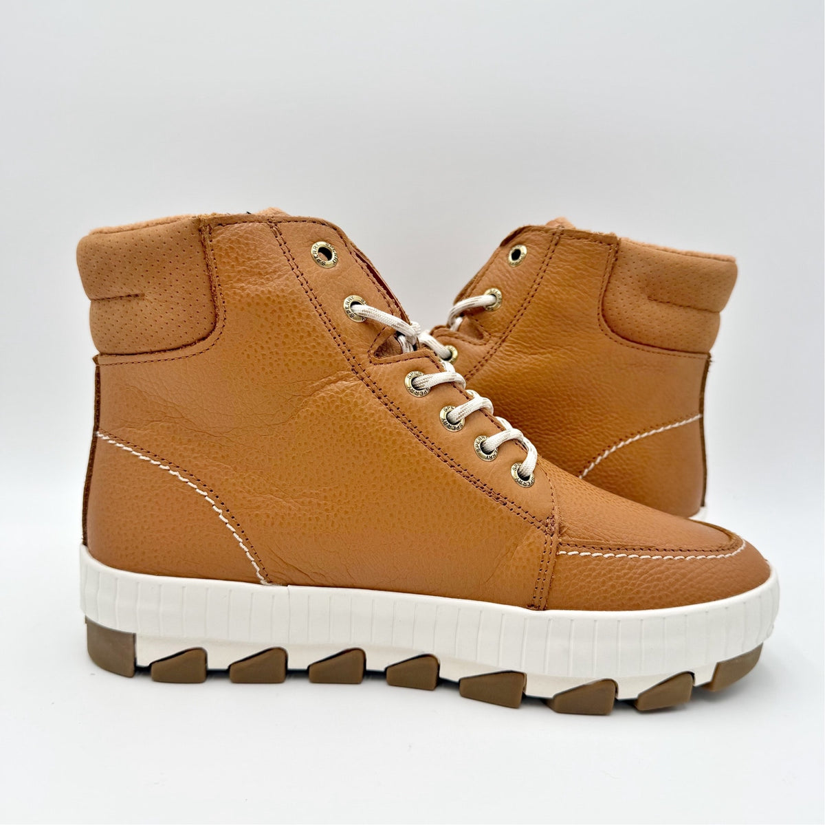 Sperry Womens Torrent Lace-up Ankle Boots Size 8 M Tan Leather Waterproof NIB