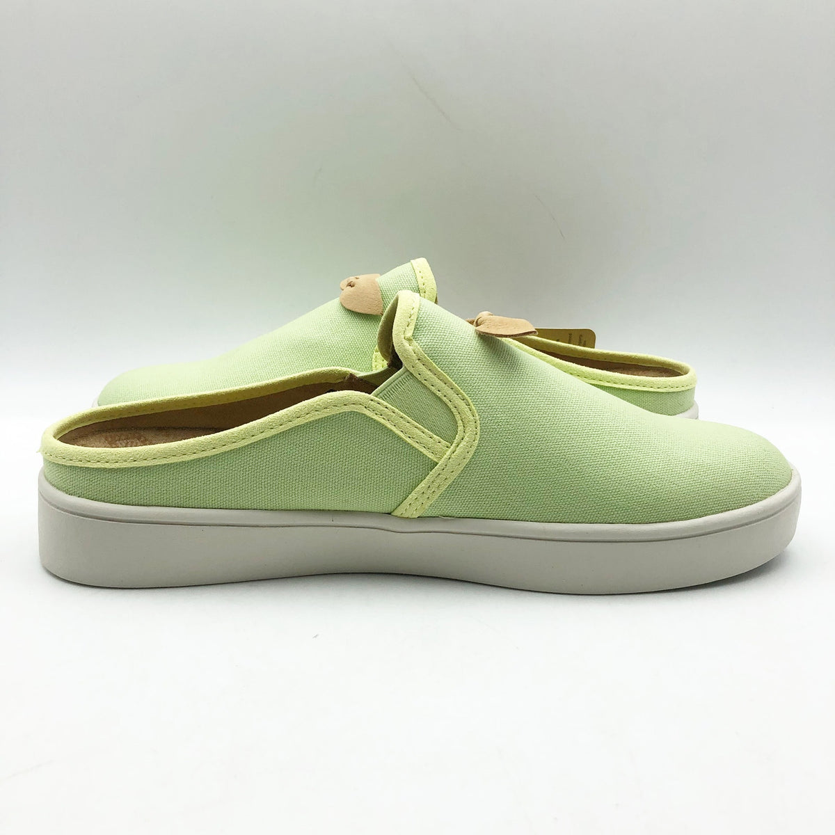 Spenco Womens Audrey Casual Slides Size 7.5 Green Slip On Sneaker Mules NIB