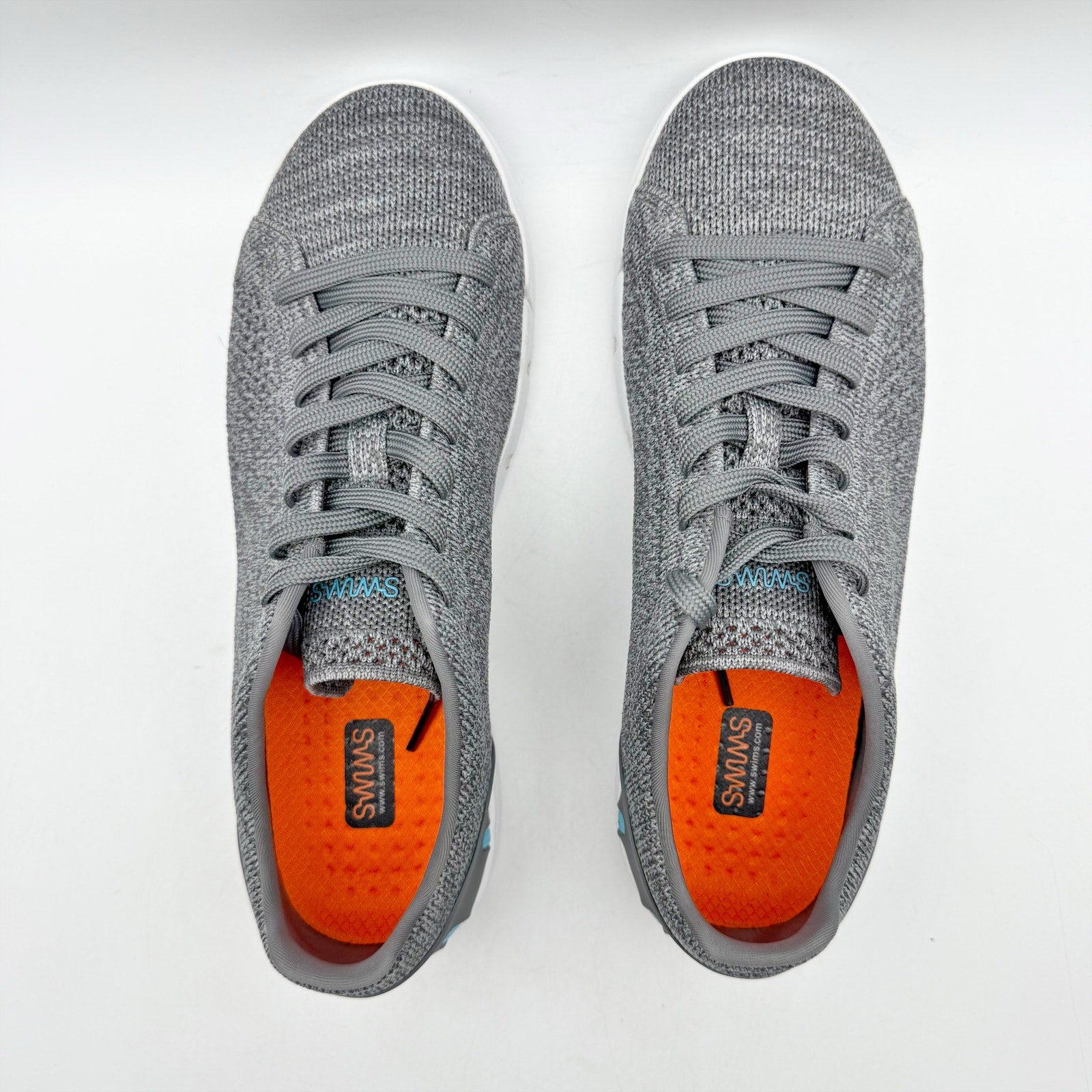 SWIMS Mens Tennis Knit 2.0 Casual Sneakers Size 8 EU 41 Grey Knit NWOB