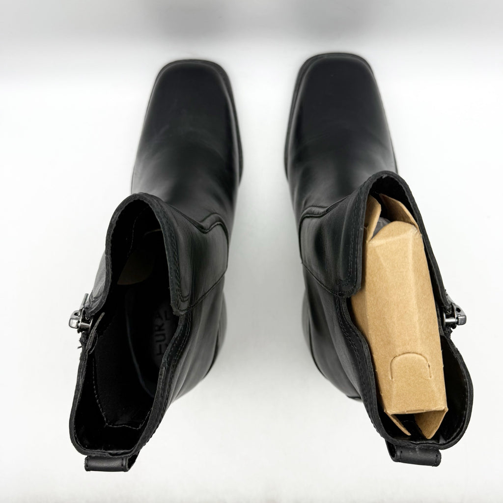 Naturalizer Womens Emmy Ankle Boots Size 8.5 EU 39 Black Leather NIB