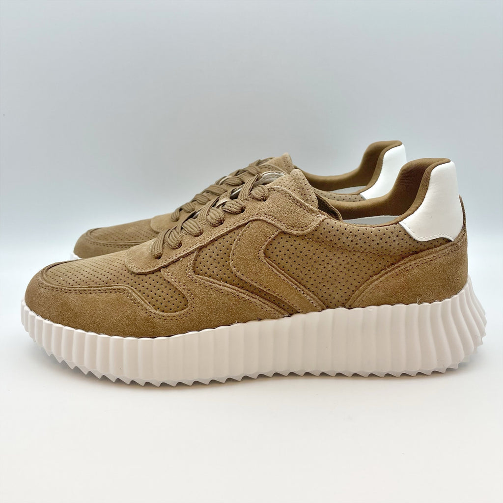 Steve Madden Women's Shereen Casual Sneakers Size 8 Brown Suede Lace-Up NIB