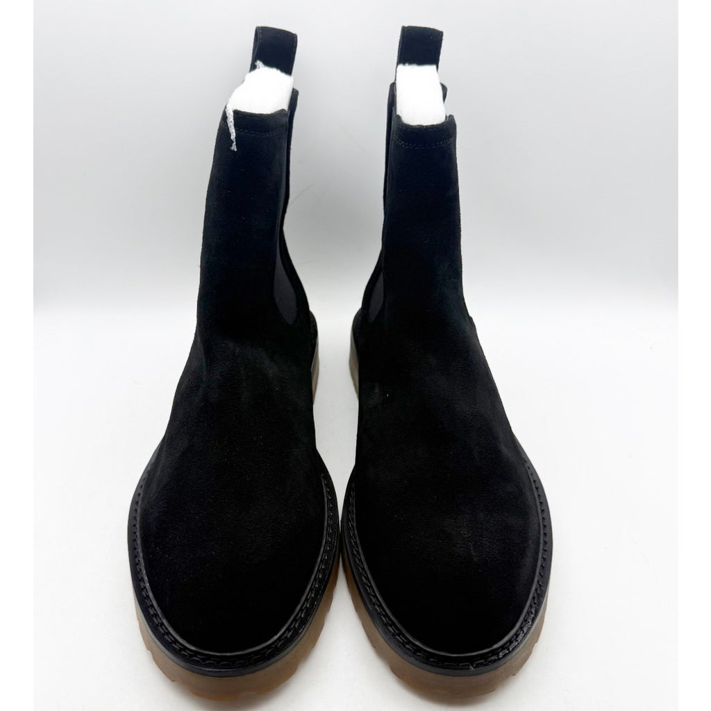 Saint Morta Men's Chunky Chelsea Boots Size 12 EU 46 Black Suede Gum NIB