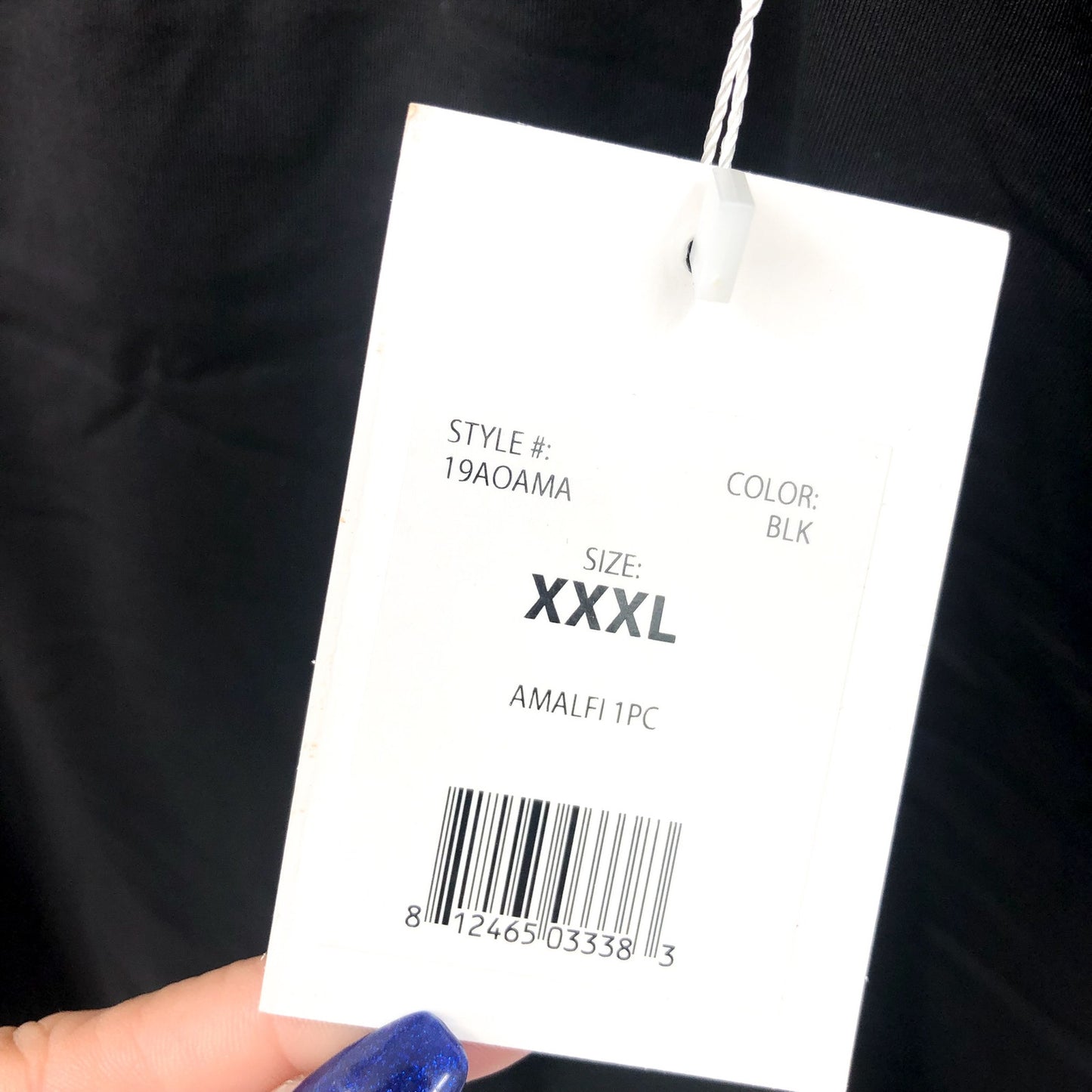 ANDIE SWIM Amalfi Classic One Piece Swimsuit Black 3XL US 20