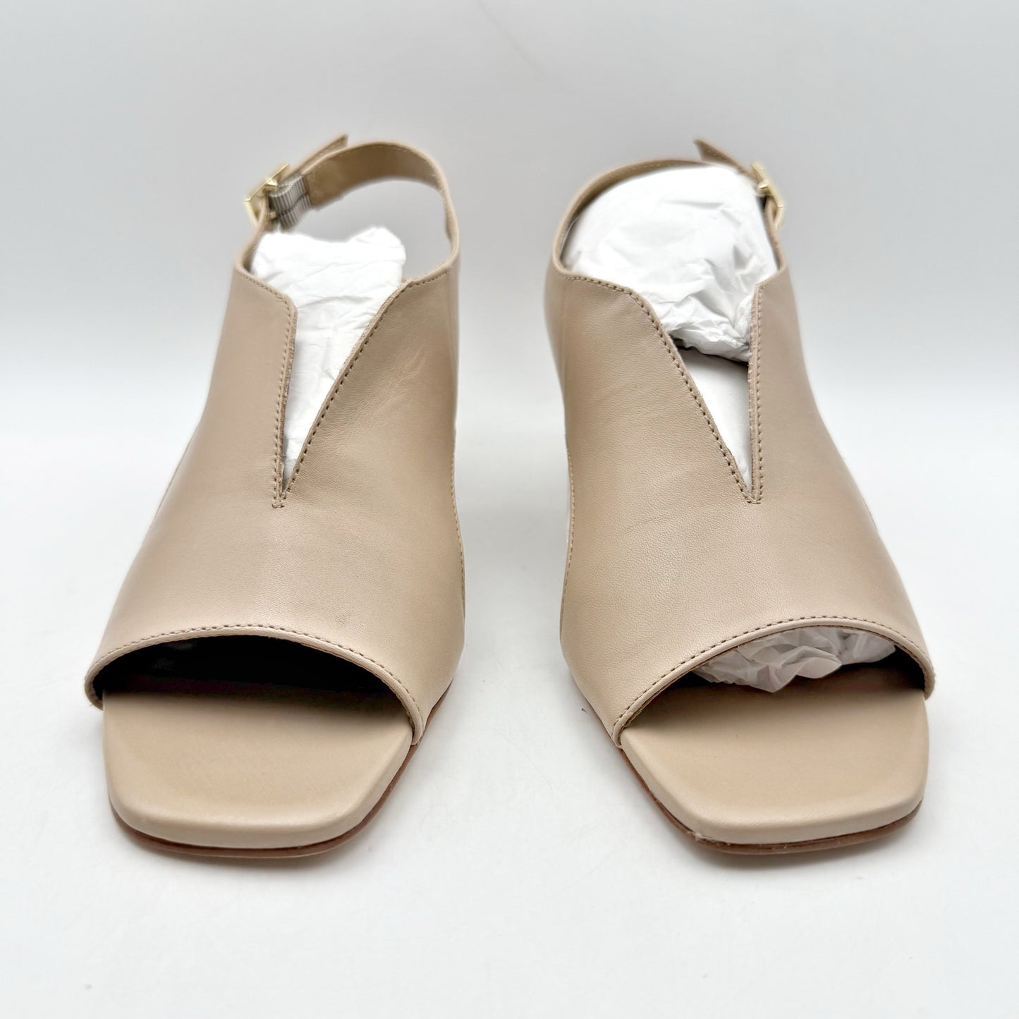 Bernardo Footwear Womens Bedford Heels US 8.5 M Blush Nude Leather NIB