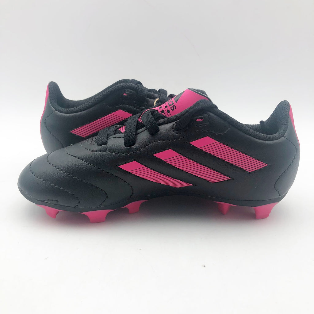 Adidas Little Kids Goletto VIII Firm Ground Soccer Cleats 9.5K Black Pink NWOB