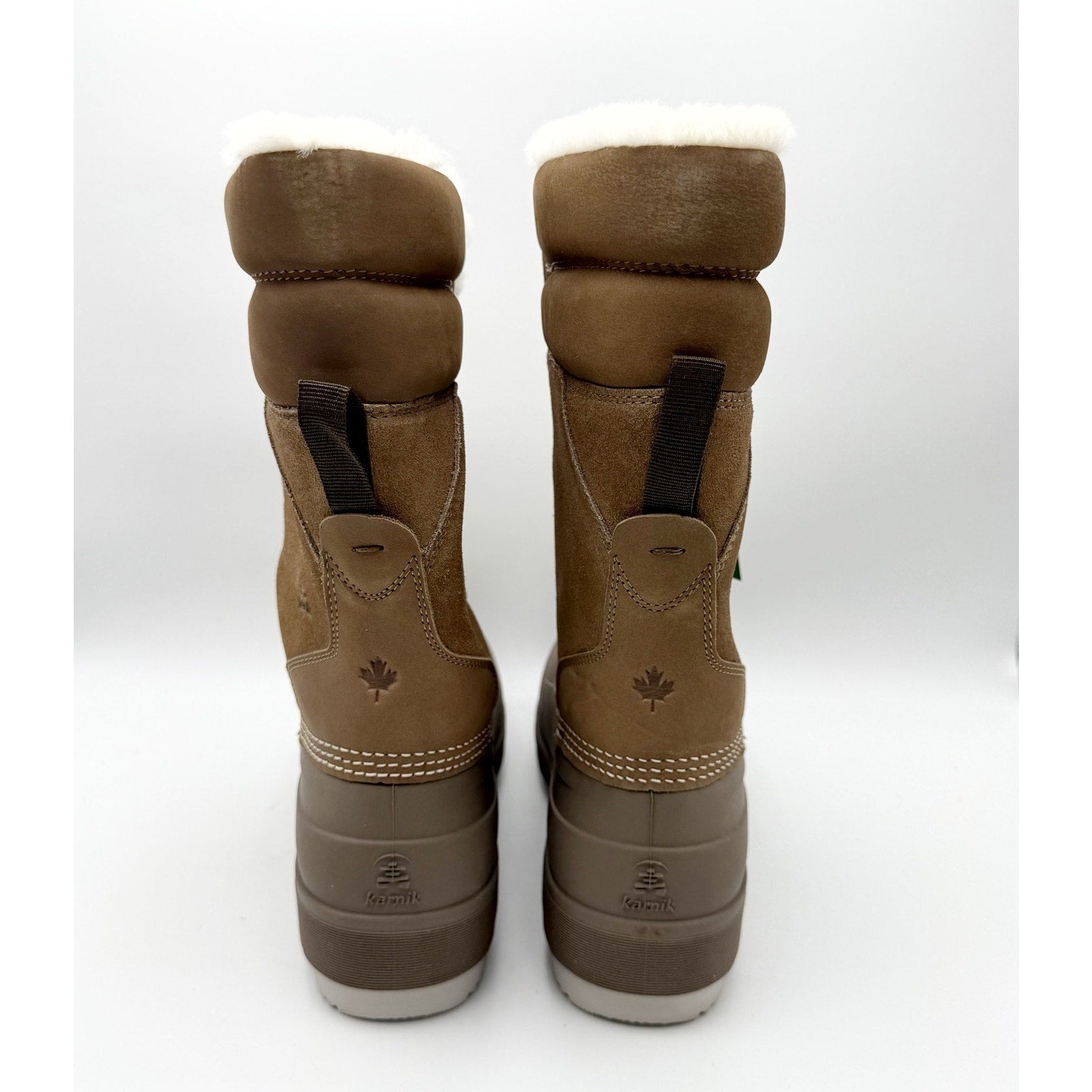 Kamik Women Lauren 11.5" Winter Boots US 10 Brown Leather WP Insulated NWOB