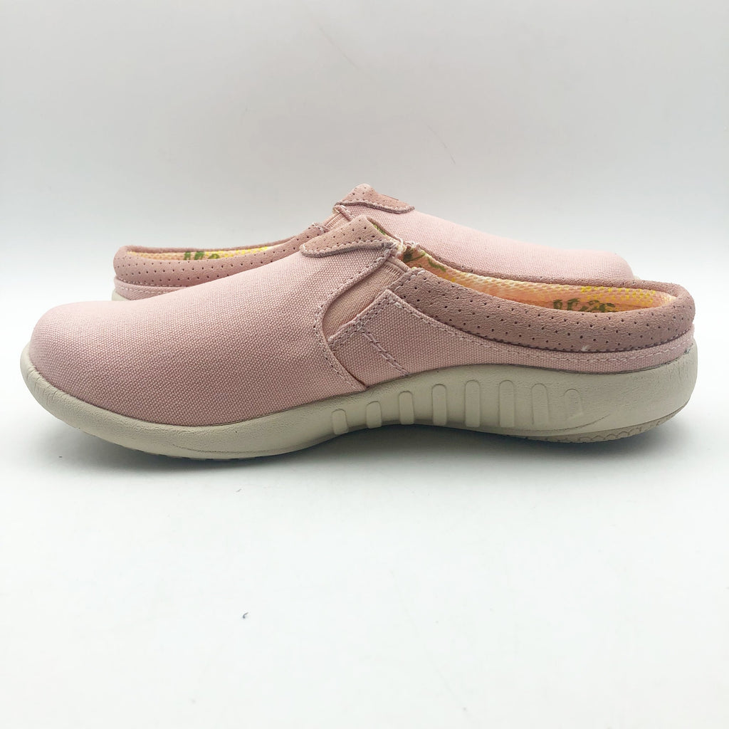 Spenco Womens SIESTA NUEVO Casual Slide US 7.5 Pink Suede Slip On Clogs NIB