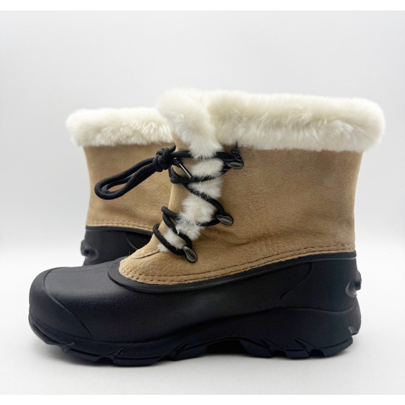 Sorel Womens Snow Angel Winter Boots Size 7 Tan Suede Waterproof Insulated NWOB
