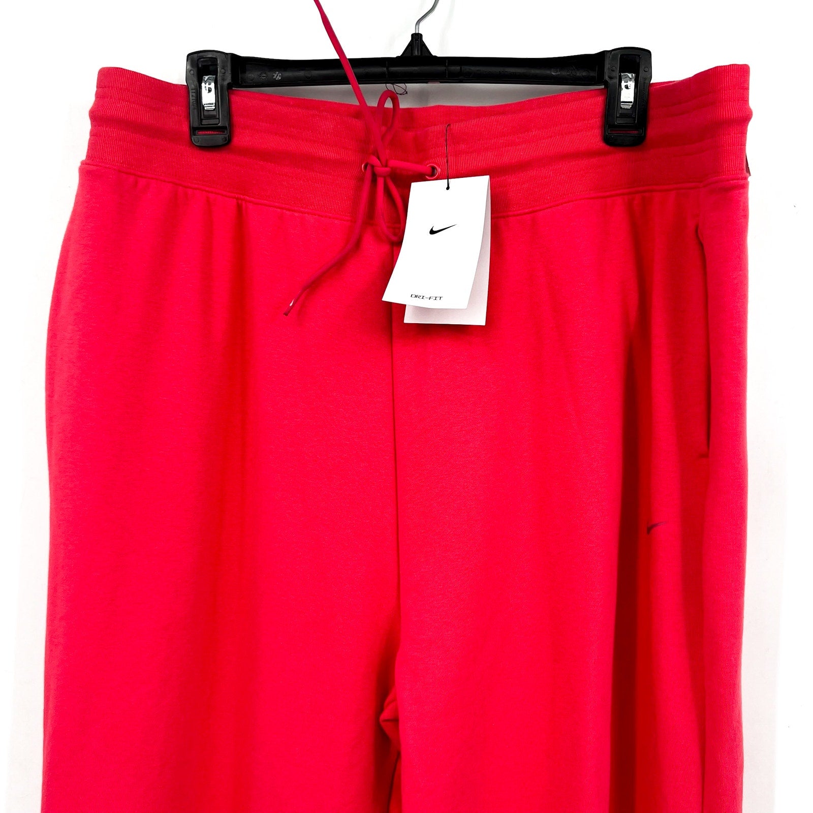 NIKE Women's Dri Fit 7/8 Joggers XL Aster Pink High-Waisted French Terry NWT